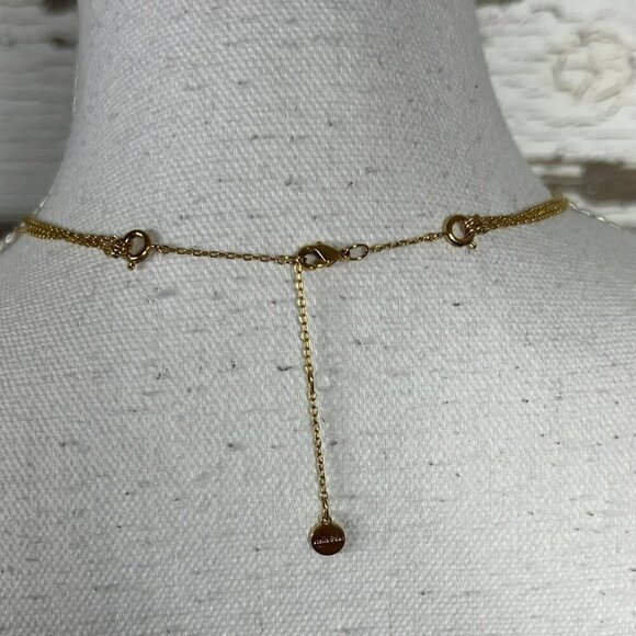 STELLA & DOT Pavè Chevron Layered Necklace N483 NWOT - Picture 4 of 6